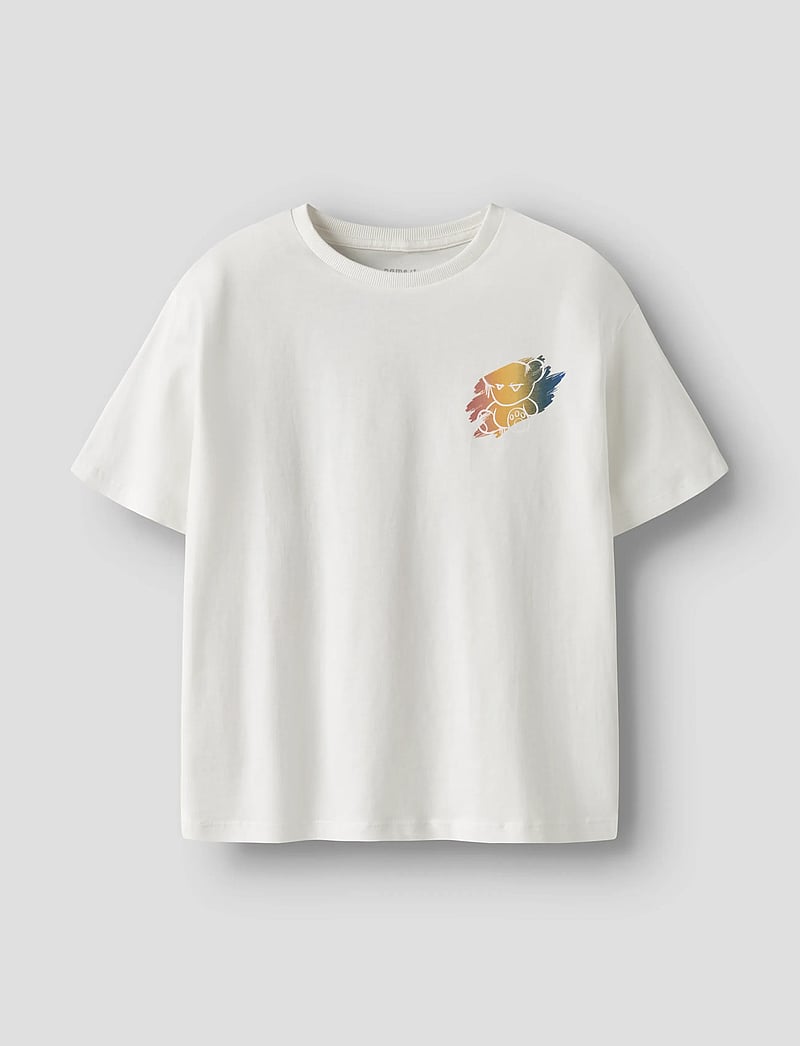 name it - NKMBYNE SS RLX TOP BOX PS NOOS - kortærmede t-shirts - cloud dancer - 0
