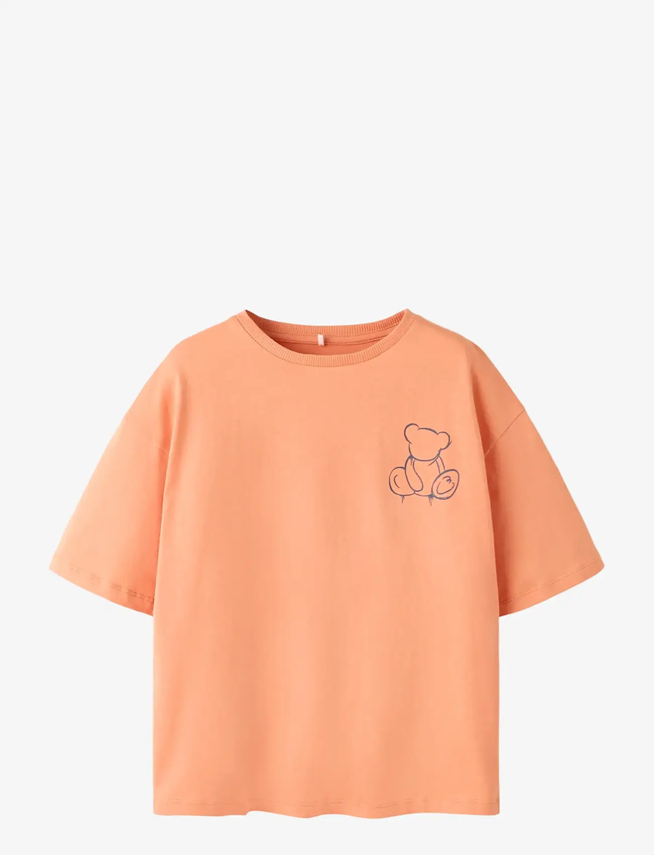 name it - NKMBYNE SS RLX TOP BOX PS NOOS - kortærmede t-shirts - shell coral - 0