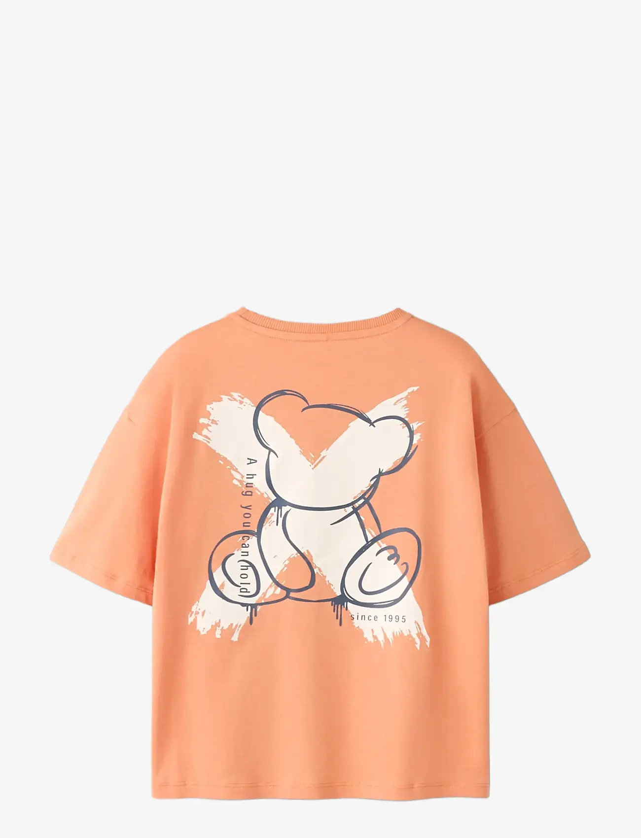 name it - NKMBYNE SS RLX TOP BOX PS NOOS - kortærmede t-shirts - shell coral - 1