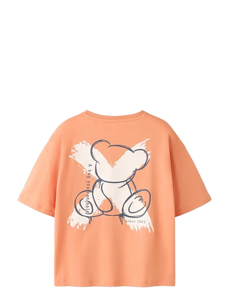 name it - NKMBYNE SS RLX TOP BOX PS NOOS - kortærmede t-shirts - shell coral - 1