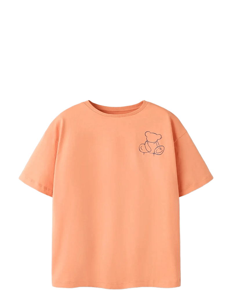 name it - NKMBYNE SS RLX TOP BOX PS NOOS - kortærmede t-shirts - shell coral - 2