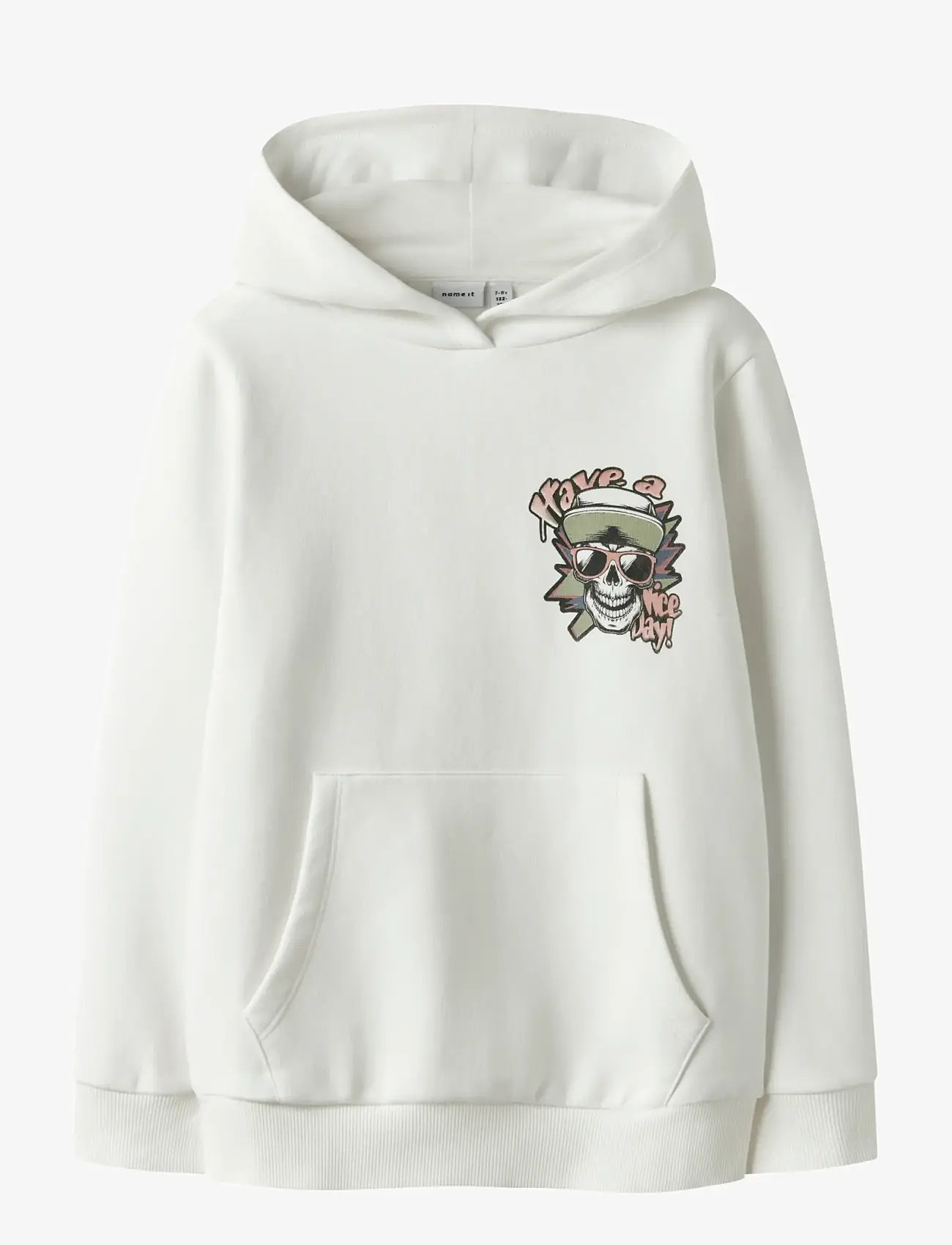 name it - NKMBASTIAN LS SWE WH BRU BOX PS NOOS - sweatshirts - cloud dancer - 0