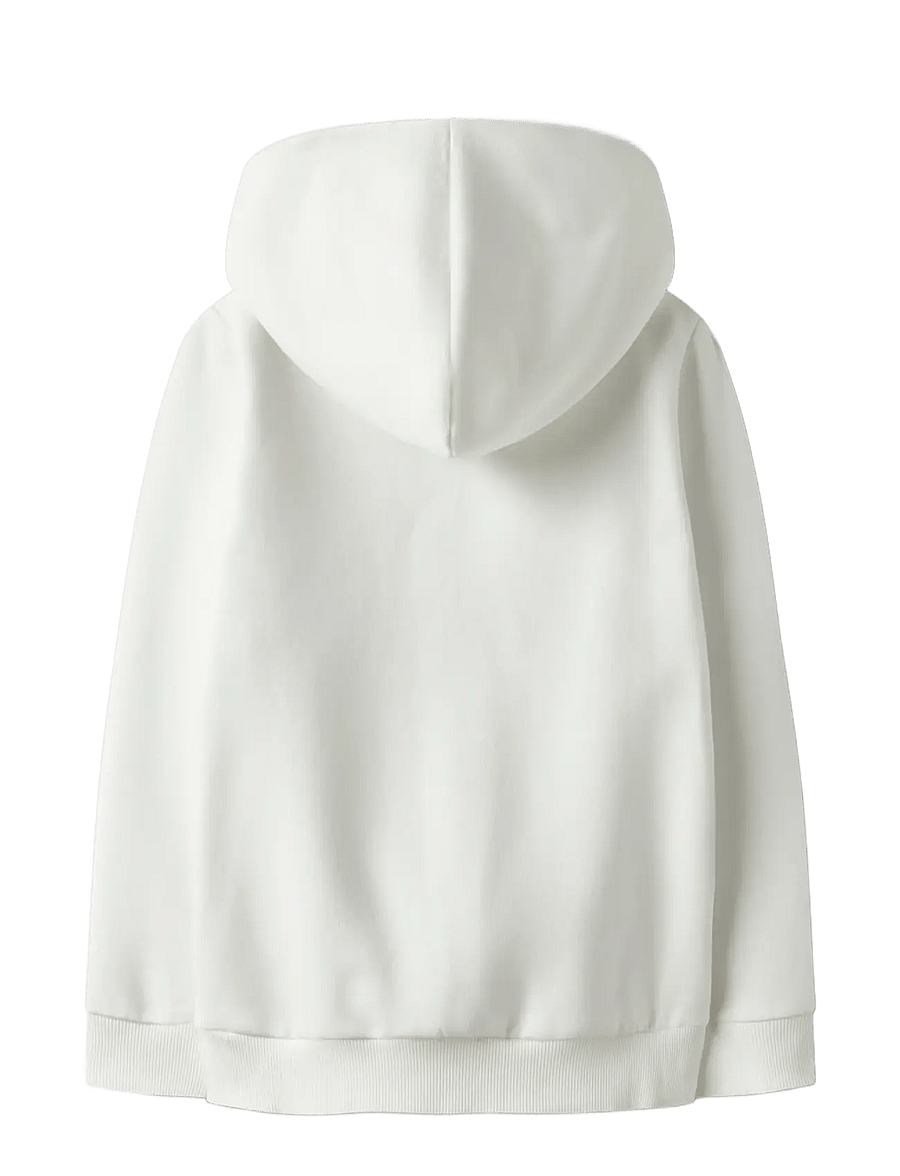name it - NKMBASTIAN LS SWE WH BRU BOX PS NOOS - kapuzenpullover - cloud dancer - 1