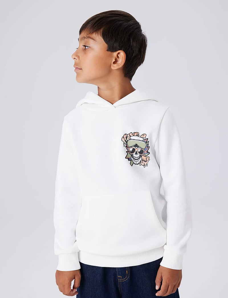 name it - NKMBASTIAN LS SWE WH BRU BOX PS NOOS - kapuutsiga dressipluusid - cloud dancer - 3