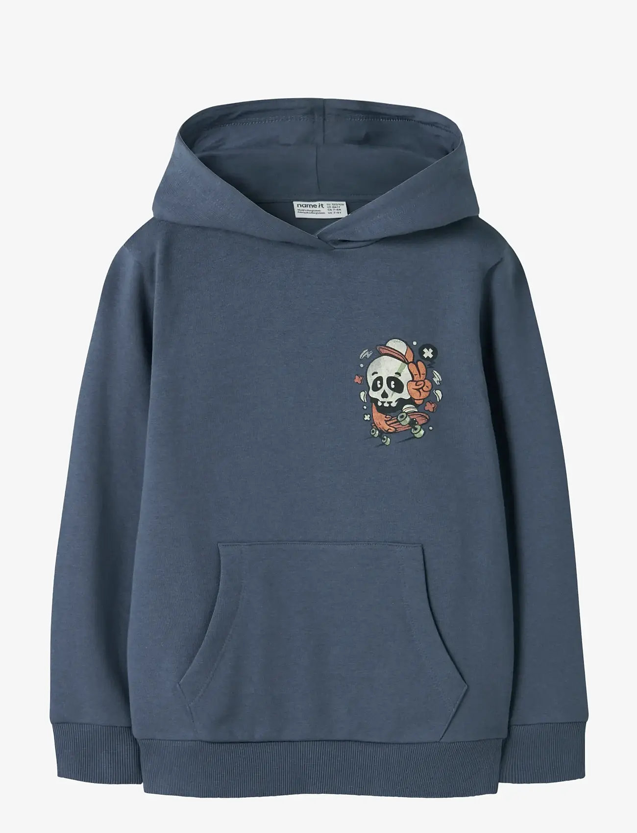 name it - NKMBASTIAN LS SWE WH BRU BOX PS NOOS - sweatshirts - vintage indigo - 1