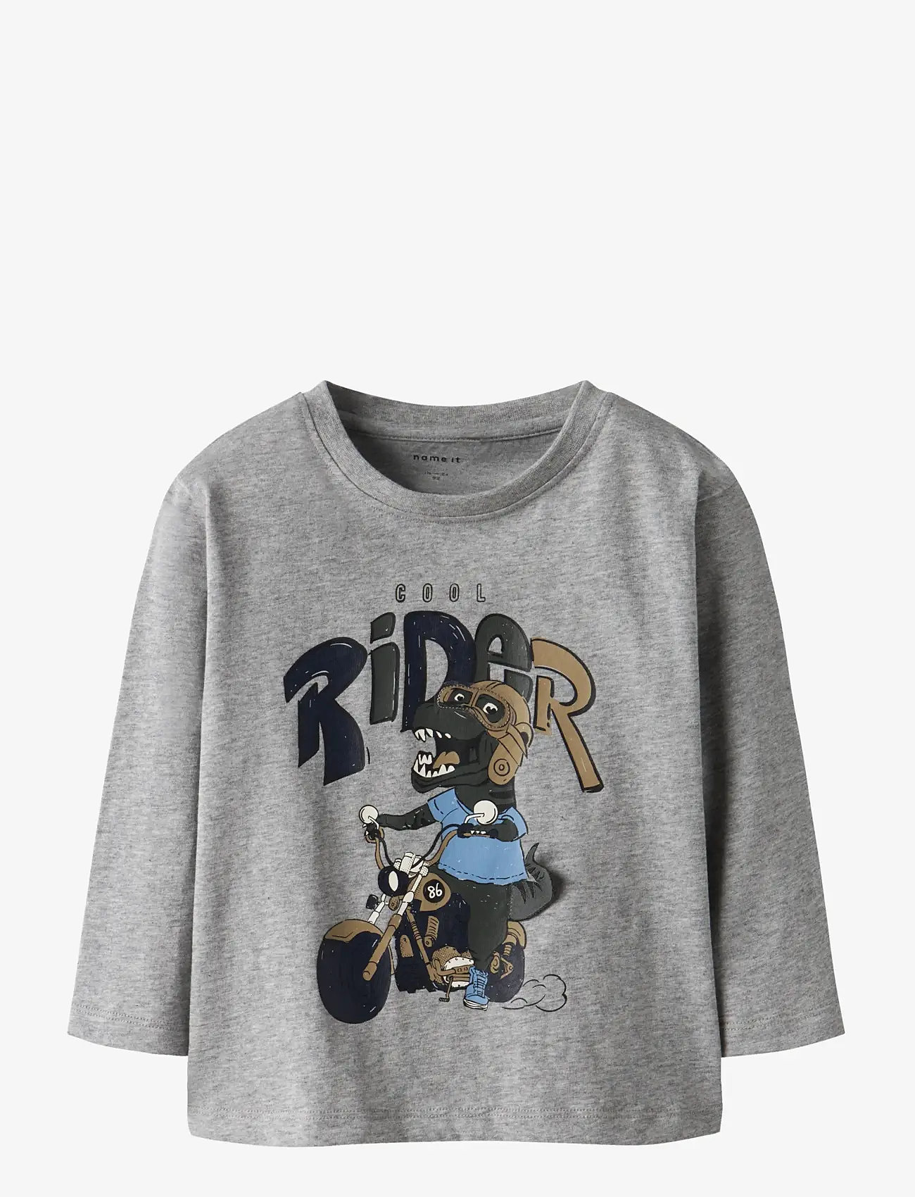 name it - NMMBILL LS NREG TOP BOX - langärmelige - grey melange - 1