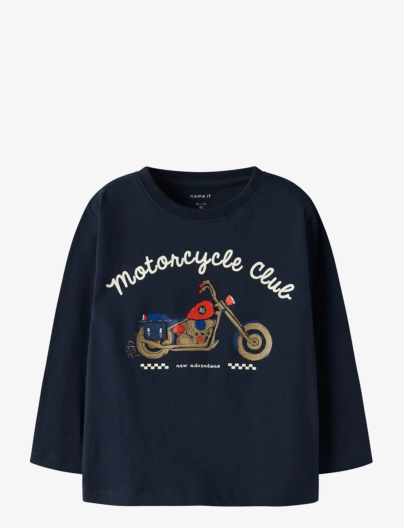 name it - NMMBILL LS NREG TOP BOX - langærmede t-shirts - navy blazer - 1