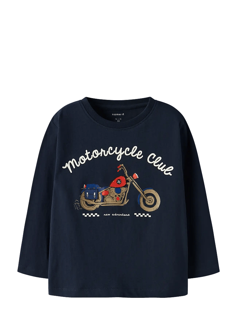 name it - NMMBILL LS NREG TOP BOX - langärmelig - navy blazer - 1