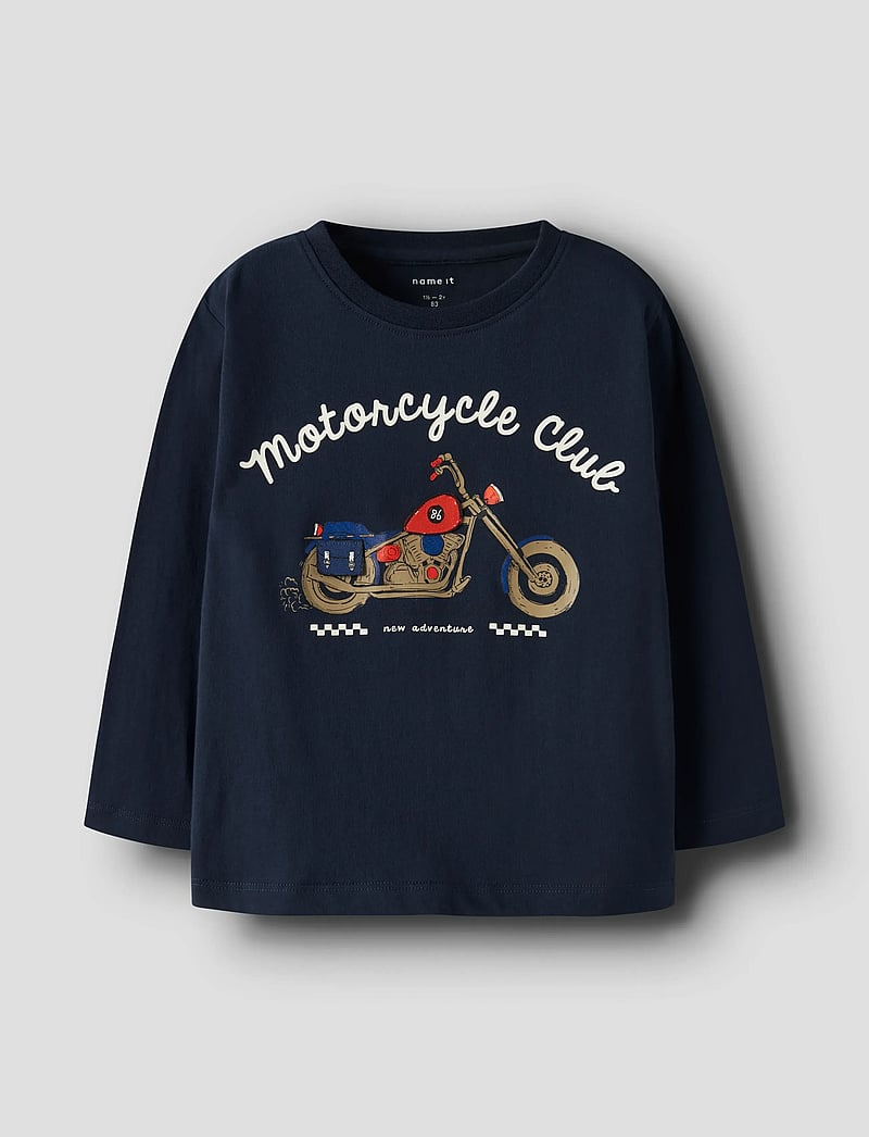 name it - NMMBILL LS NREG TOP BOX - langärmelig - navy blazer - 0