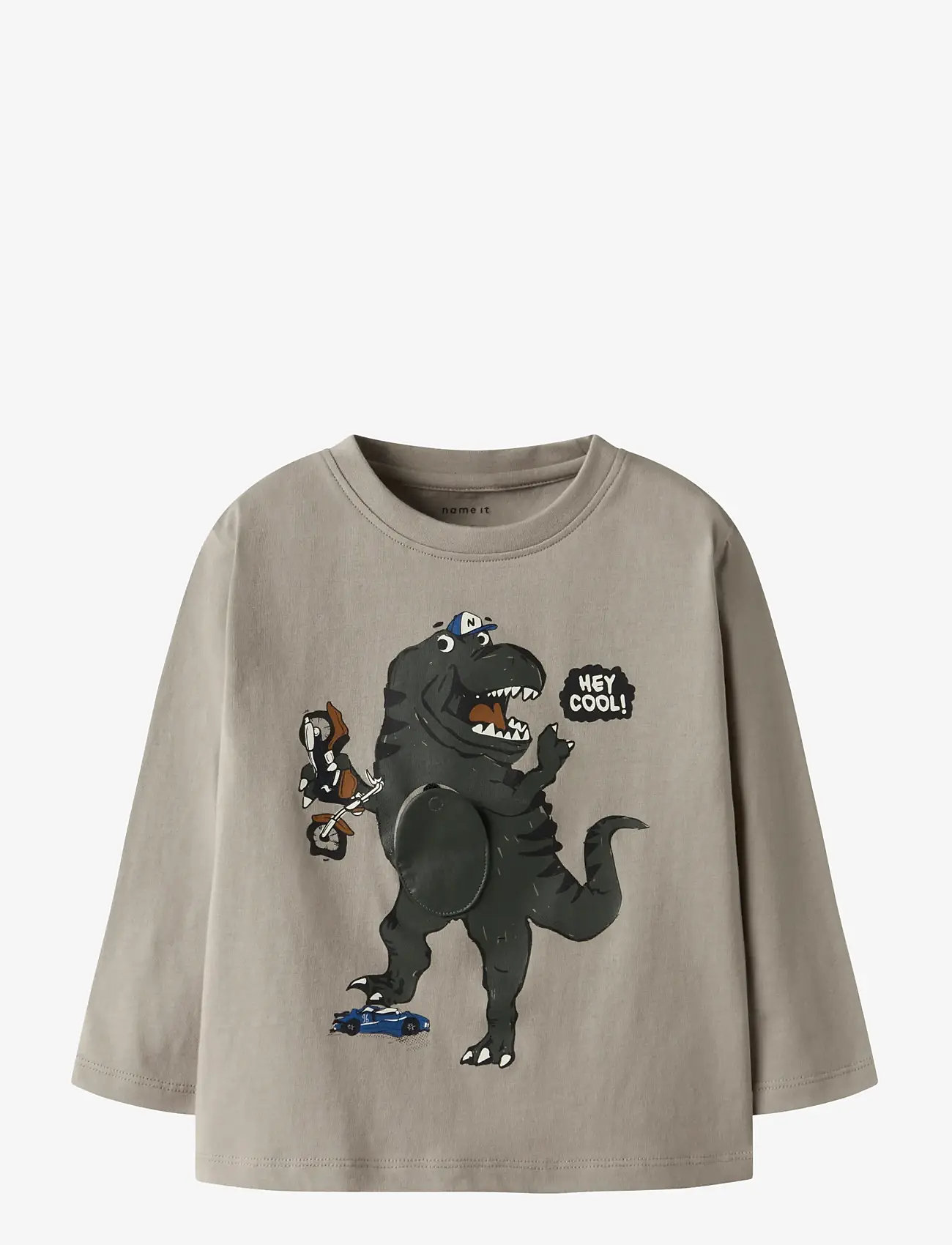 name it - NMMBILL LS NREG TOP BOX - pikkade varrukatega t-särgid - vintage khaki - 1
