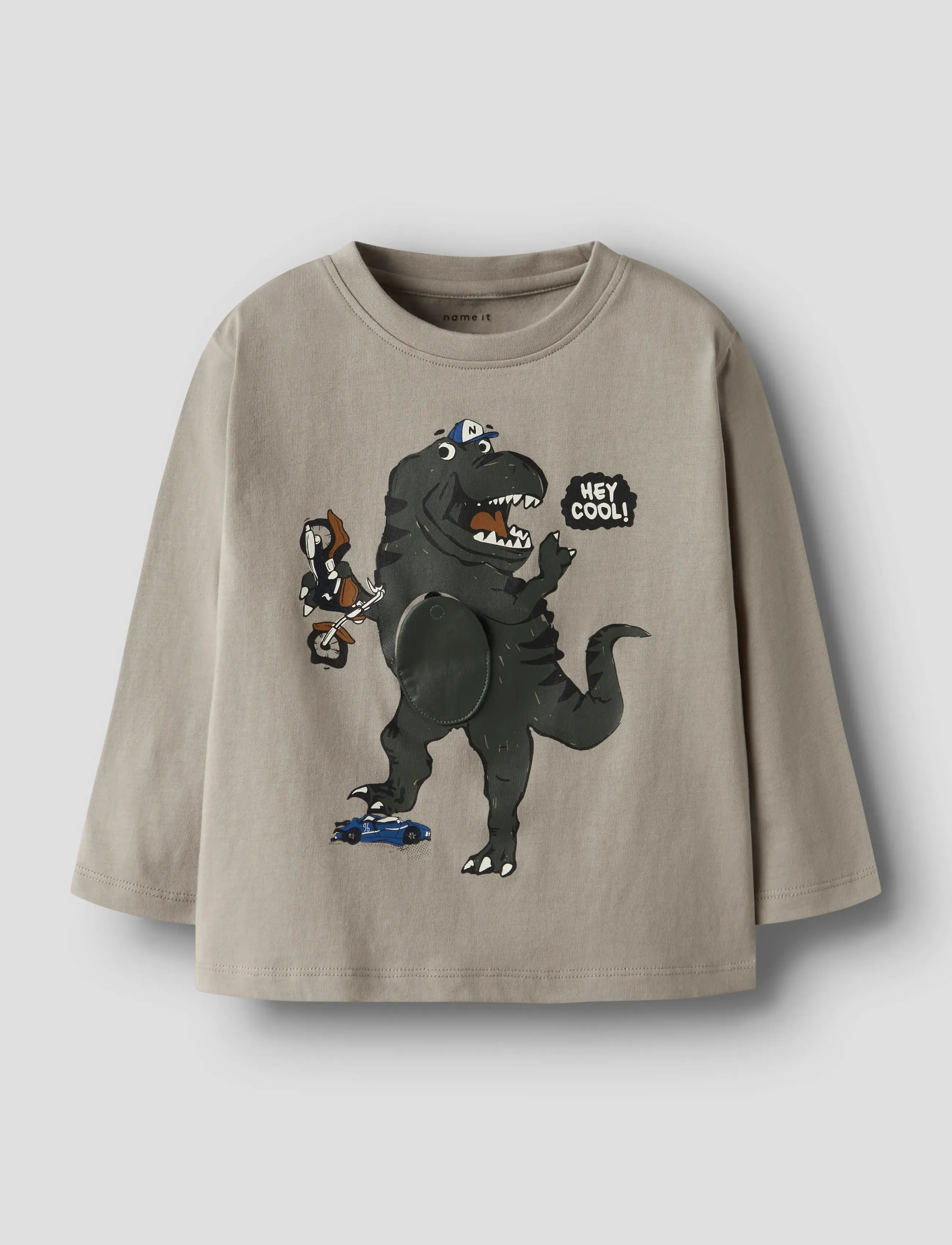 name it NMMBILL LS NREG TOP BOX - Toppe og t-shirts - VINTAGE KHAKI / beige