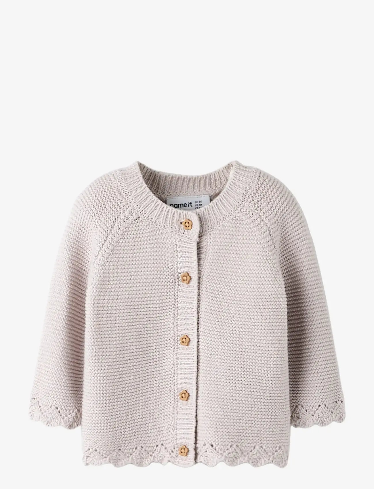 name it - NBFBALSALMI LS KNIT CARD - cardigans - lilac marble - 1