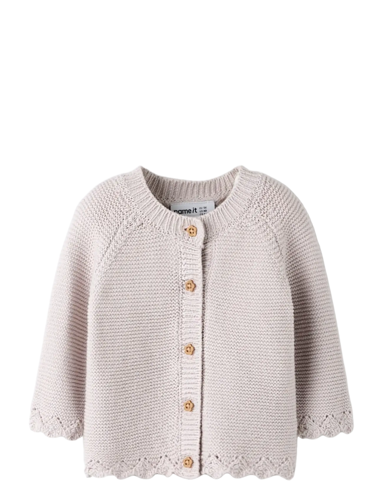 name it NBFBALSALMI LS KNIT CARD - Overdele - LILAC MARBLE / pink/rose