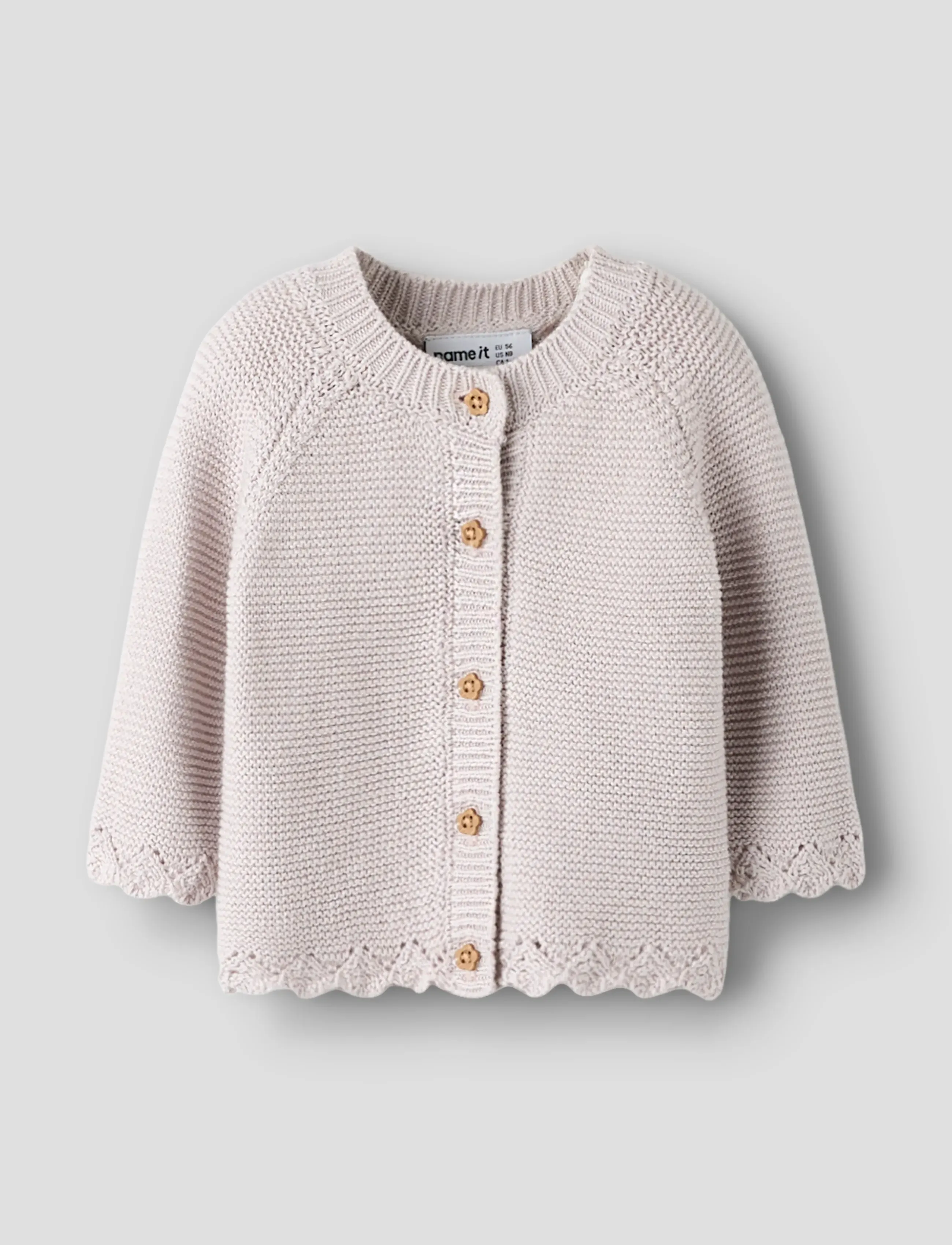 name it NBFBALSALMI LS KNIT CARD - Oberteile - LILAC MARBLE / pink/rose