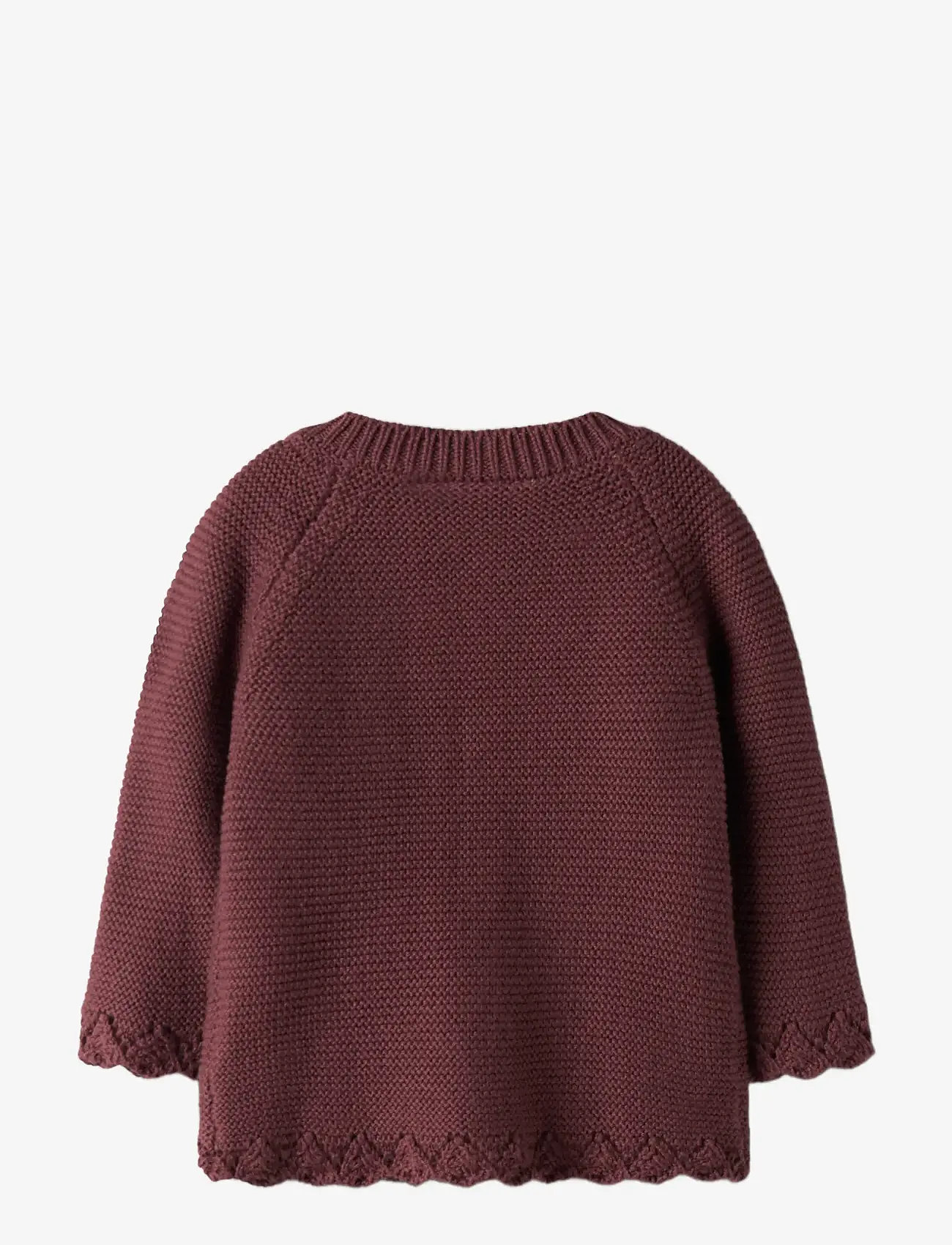 name it - NBFBALSALMI LS KNIT CARD - kardiganid - oxblood red - 2