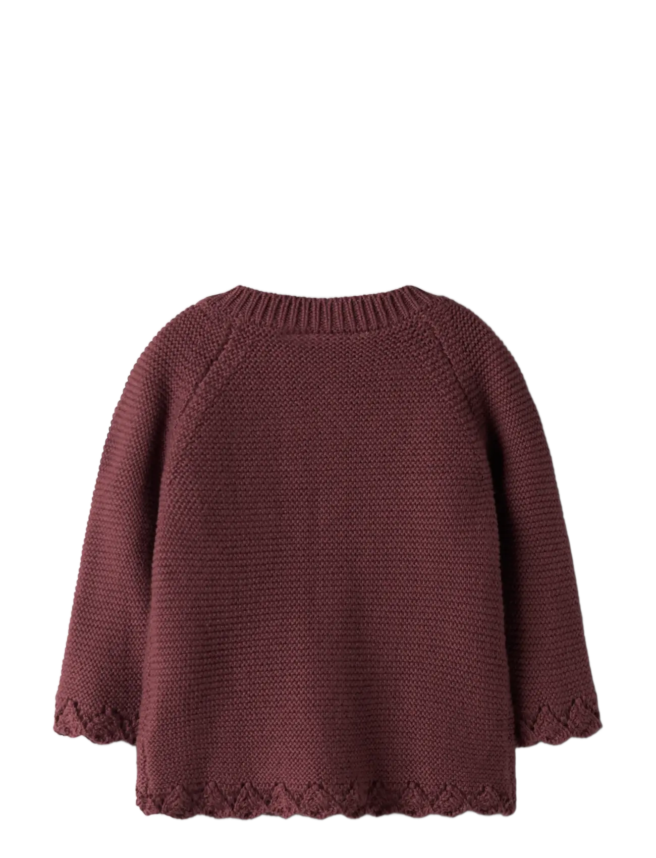 name it - NBFBALSALMI LS KNIT CARD - cardigans - oxblood red - 2