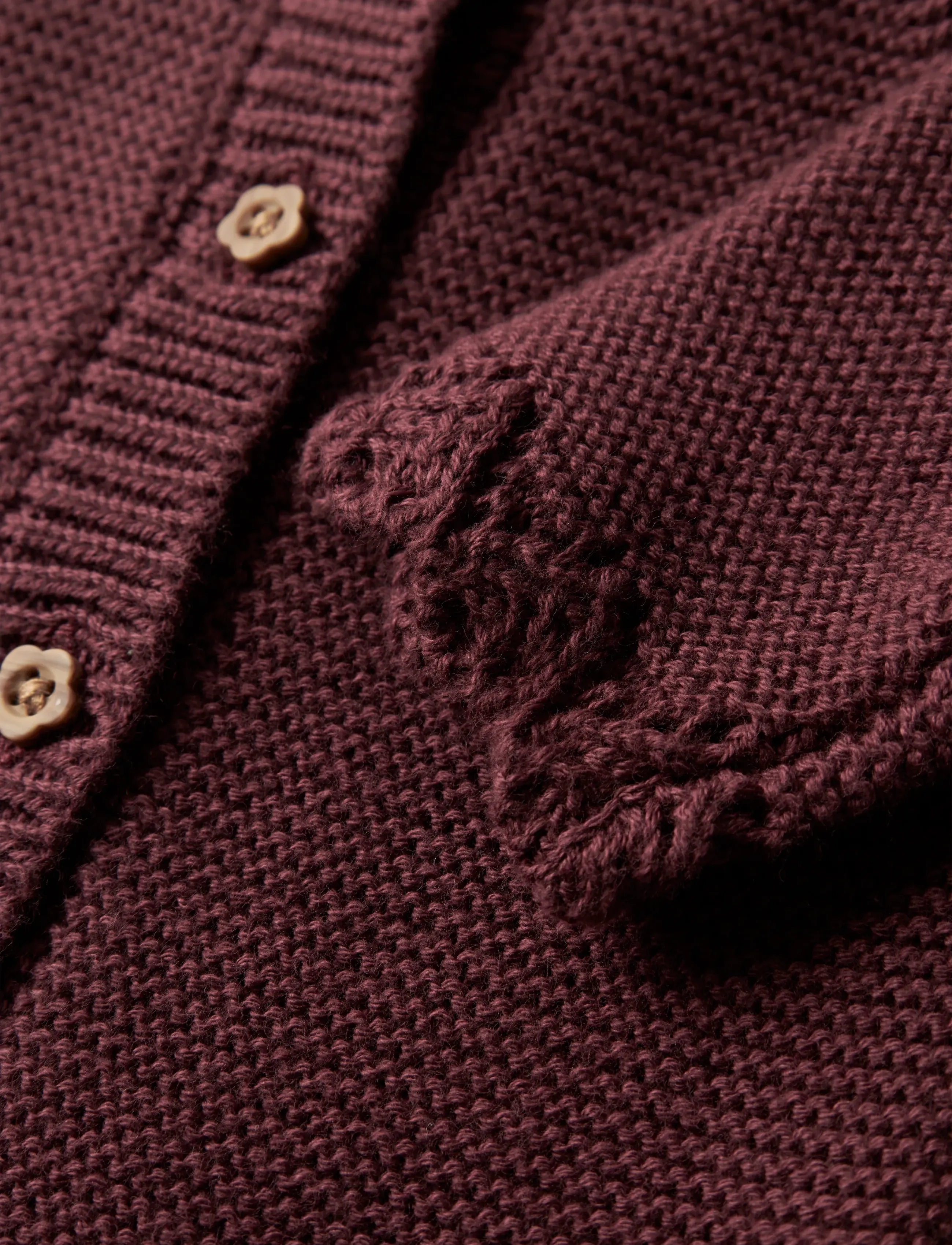 name it - NBFBALSALMI LS KNIT CARD - cardigans - oxblood red - 3