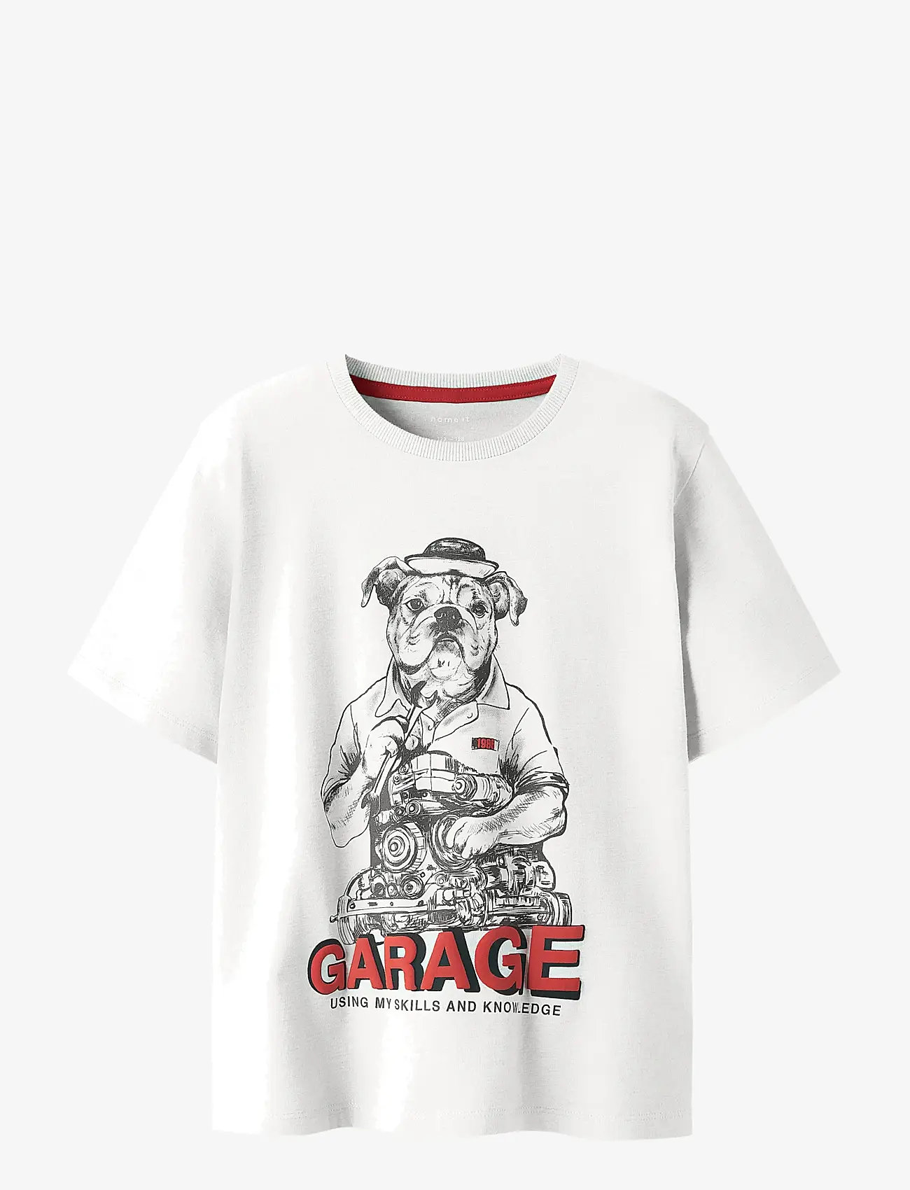 name it - NKMBENT SS NREG TOP BOX - kortærmede t-shirts - cloud dancer - 1