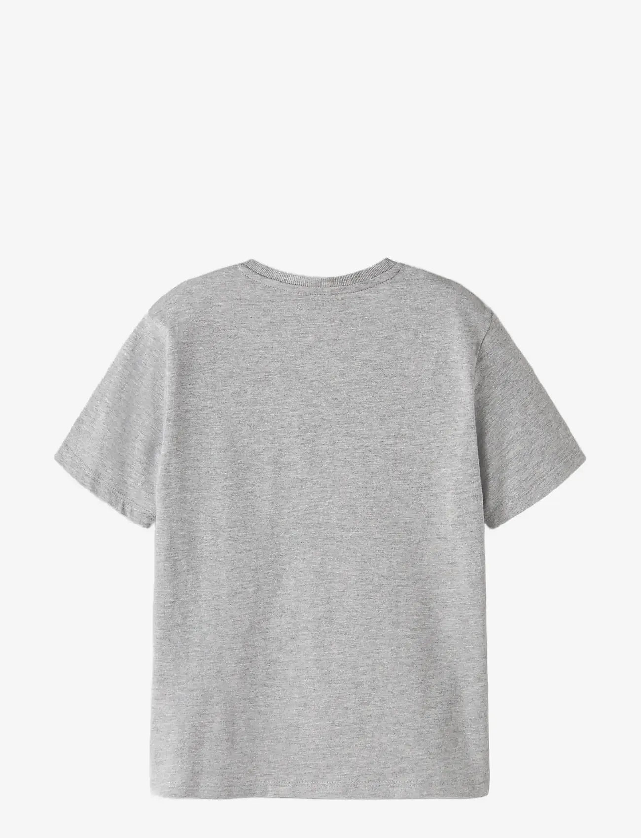 name it - NKMBENT SS NREG TOP BOX - lühikeste varrukatega t-särgid - grey melange - 2