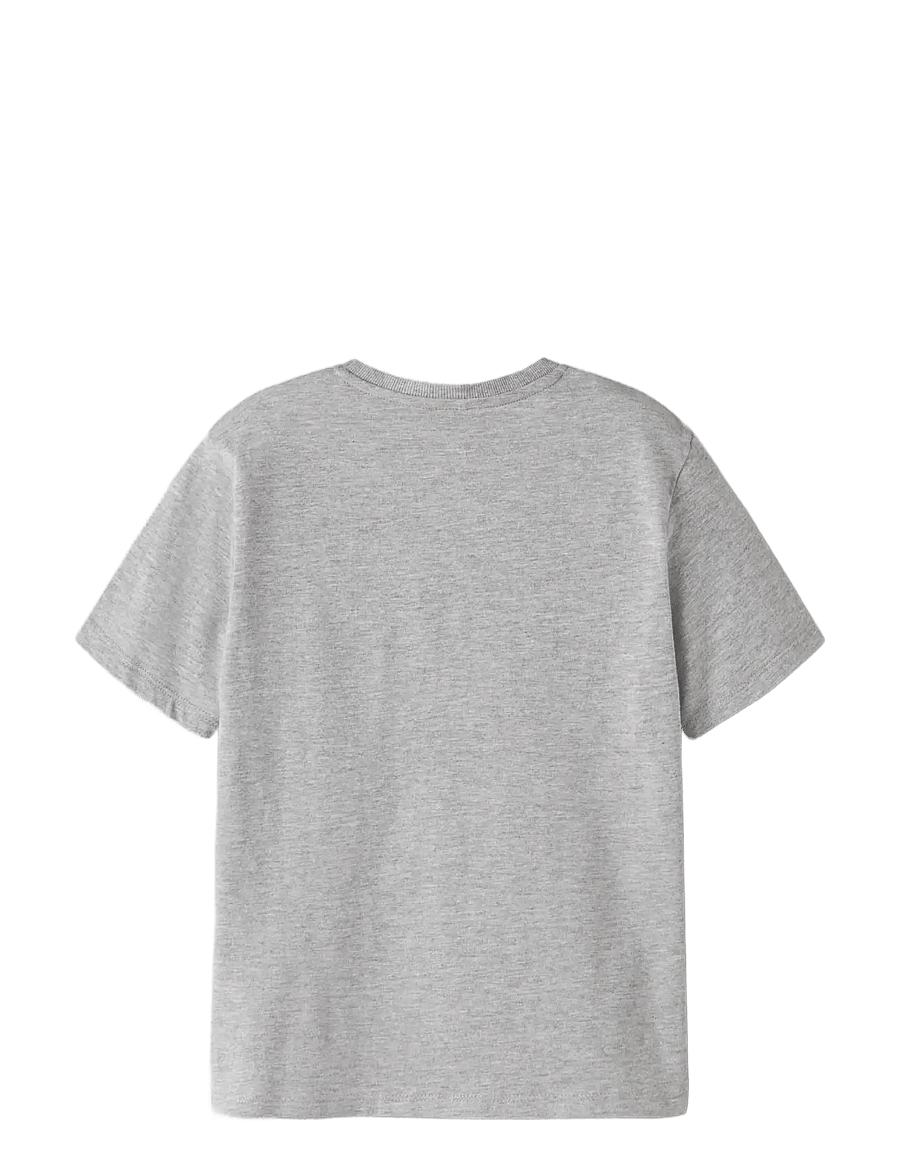 name it - NKMBENT SS NREG TOP BOX - kortärmade t-shirts - grey melange - 2