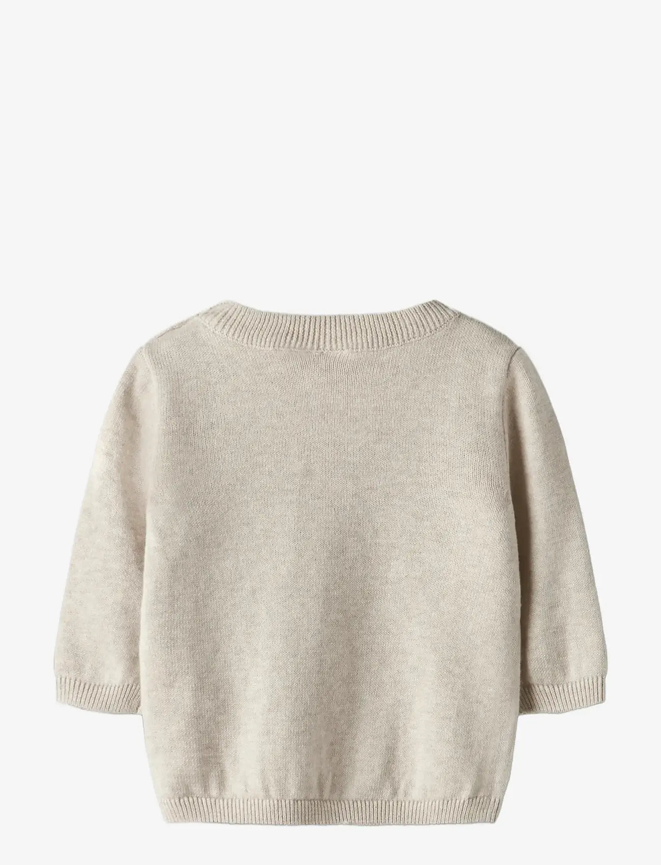 name it - NBFBIRD LS KNIT BOX - trøjer - peyote melange - 1