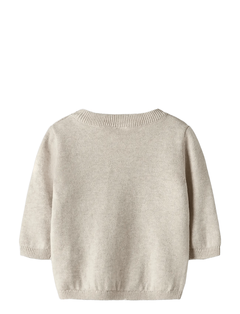 name it - NBFBIRD LS KNIT BOX - trøjer - peyote melange - 1