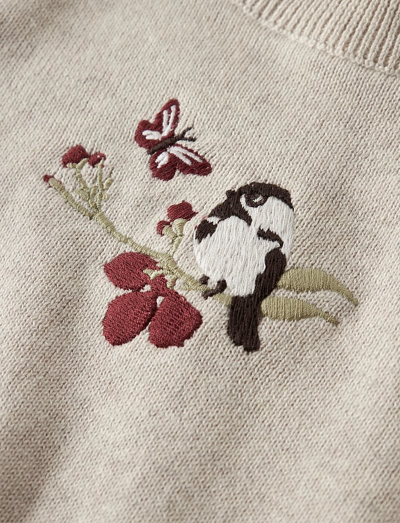 name it - NBFBIRD LS KNIT BOX - trøjer - peyote melange - 2