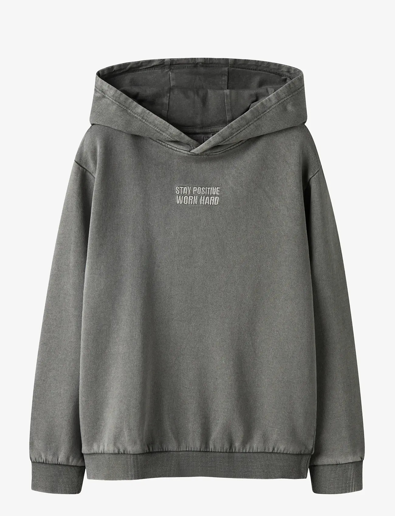 name it - NKMBROOK LS NREG SWEAT WH UNB BOX - hættetrøjer - urban chic - 1