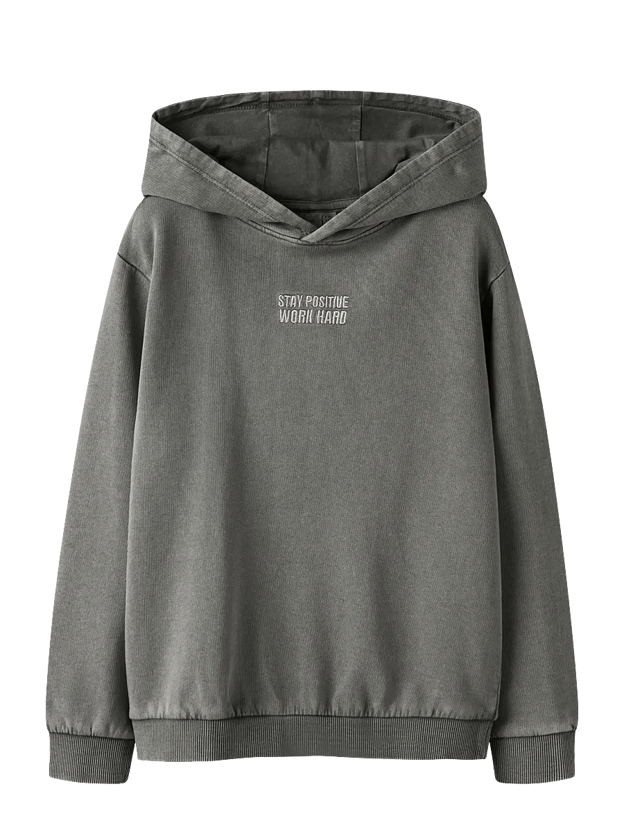 name it - NKMBROOK LS NREG SWEAT WH UNB BOX - pulls à capuche - urban chic - 1