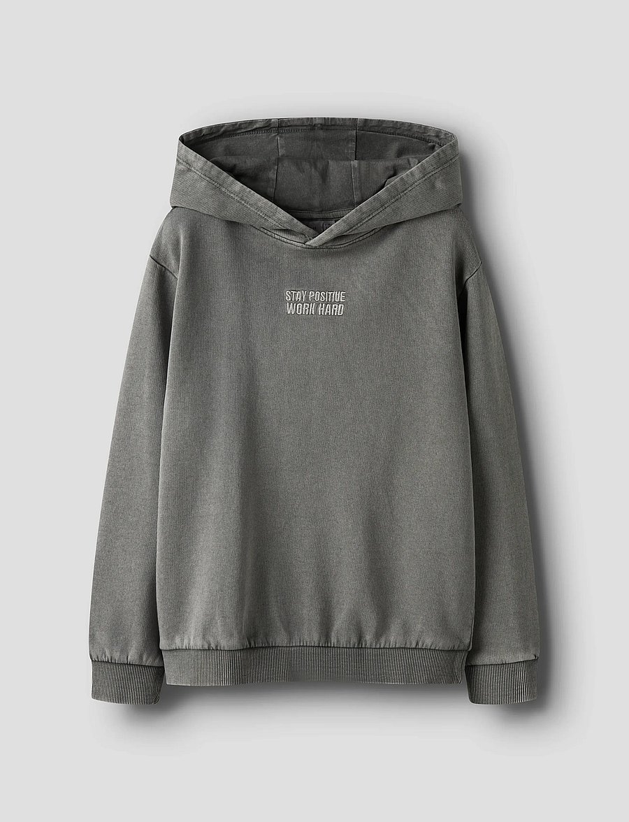 name it - NKMBROOK LS NREG SWEAT WH UNB BOX - pulls à capuche - urban chic - 0