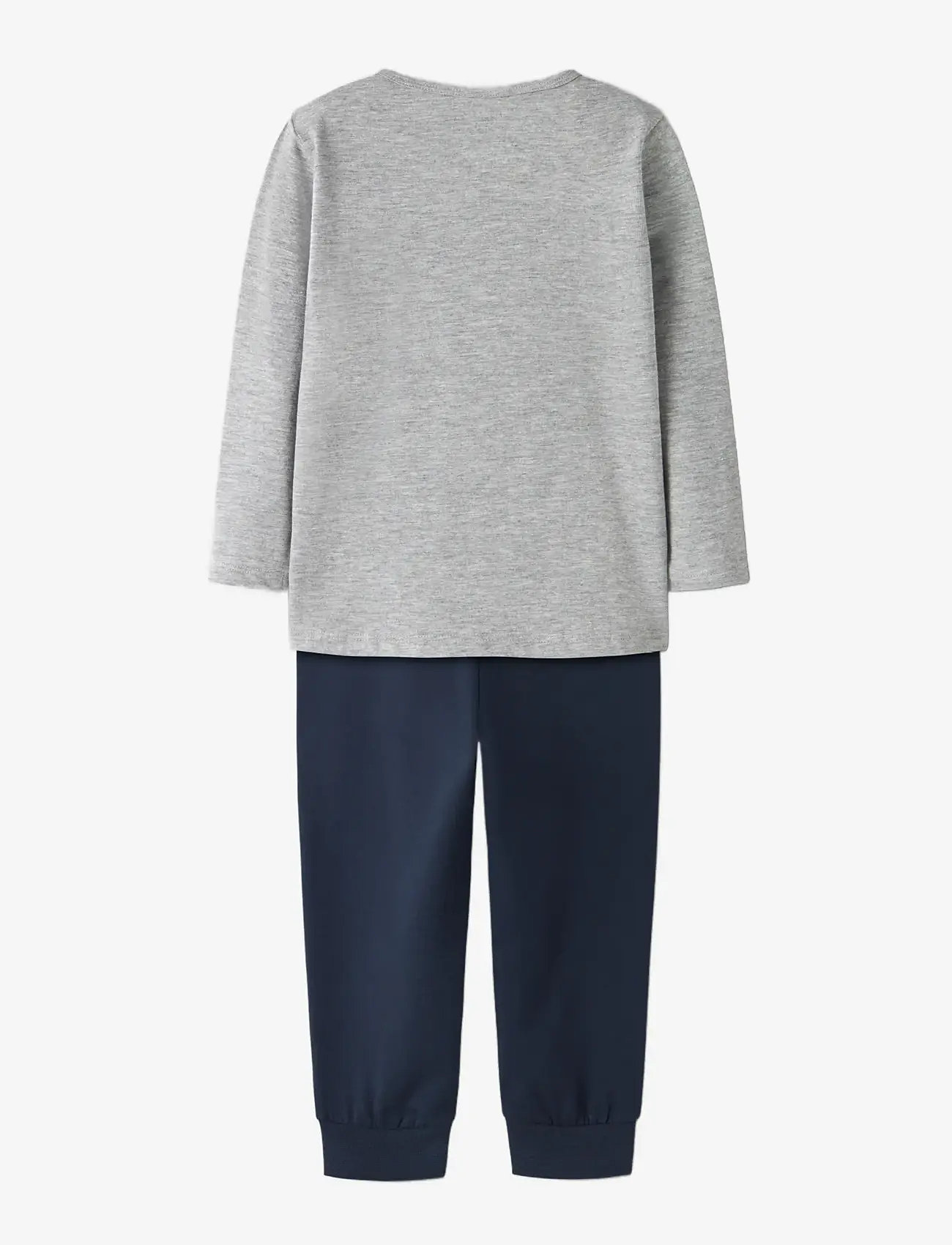 name it - NMMNIGHTSET GREY FIRETRUCK NOOS - pyjama-sets - grey melange - 2