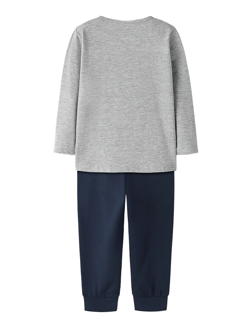 name it - NMMNIGHTSET GREY FIRETRUCK NOOS - pyjama-sets - grey melange - 2