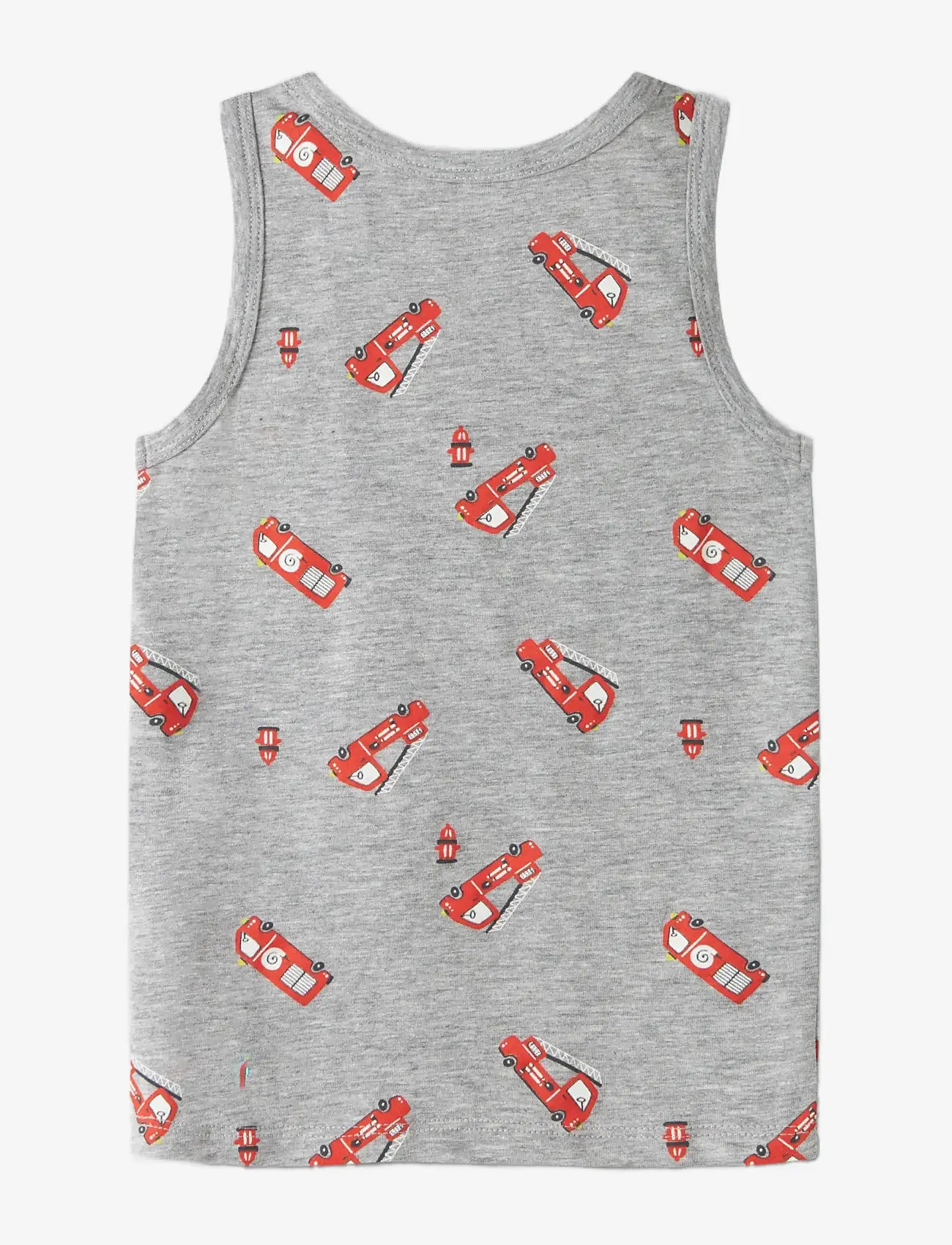 name it - NMMTANK TOP 2P GREY FIRETRUCK NOOS - Õlapaeltega topid - grey melange - 2