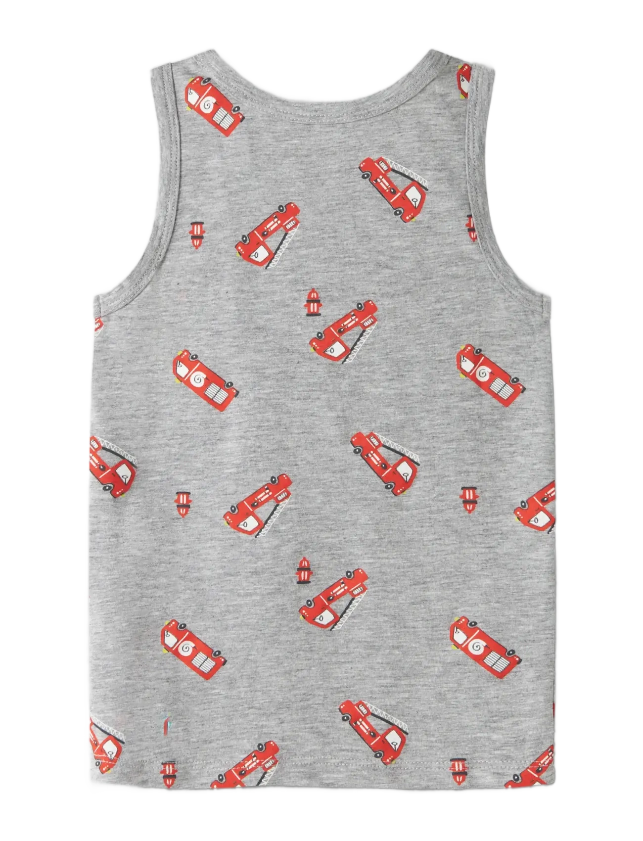 name it - NMMTANK TOP 2P GREY FIRETRUCK NOOS - tanktops - grey melange - 2