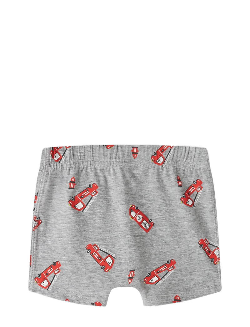 name it - NMMTIGHTS 3P GREY FIRETRUCK NOOS - kalsonger - grey melange - 2