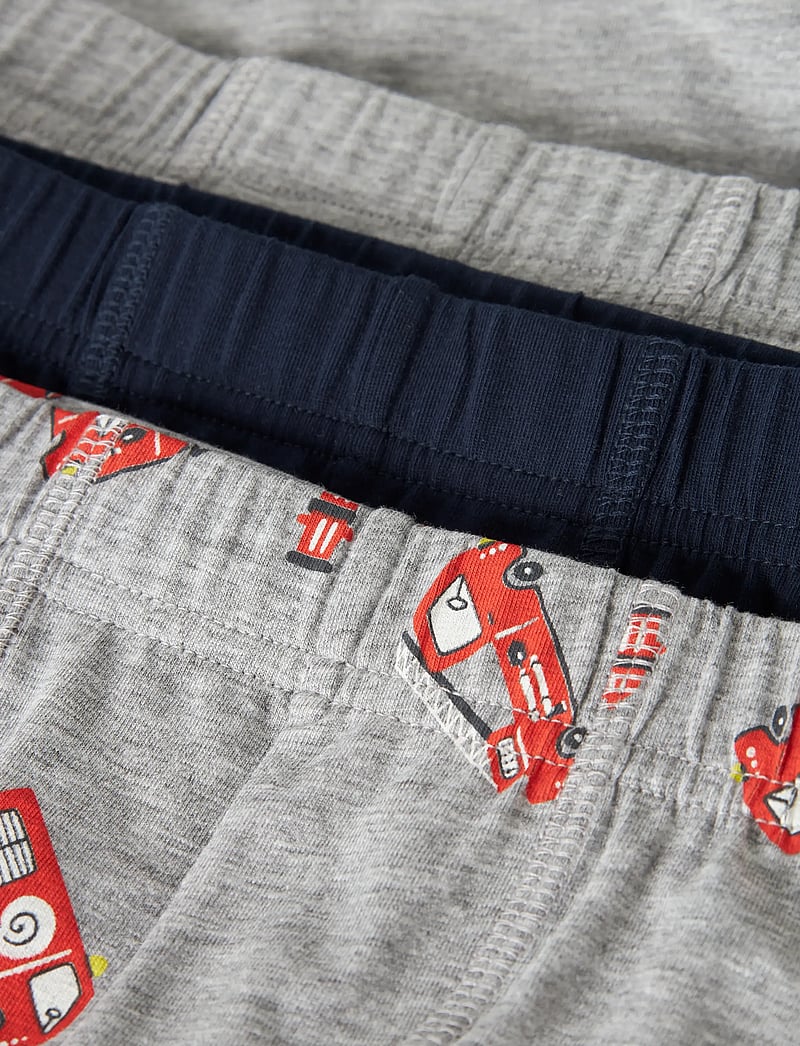 name it - NMMTIGHTS 3P GREY FIRETRUCK NOOS - kalsonger - grey melange - 4