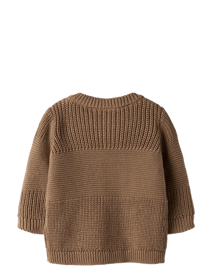 name it - NBMBOYS LS KNIT CARD - cardigans - toasted coconut - 2