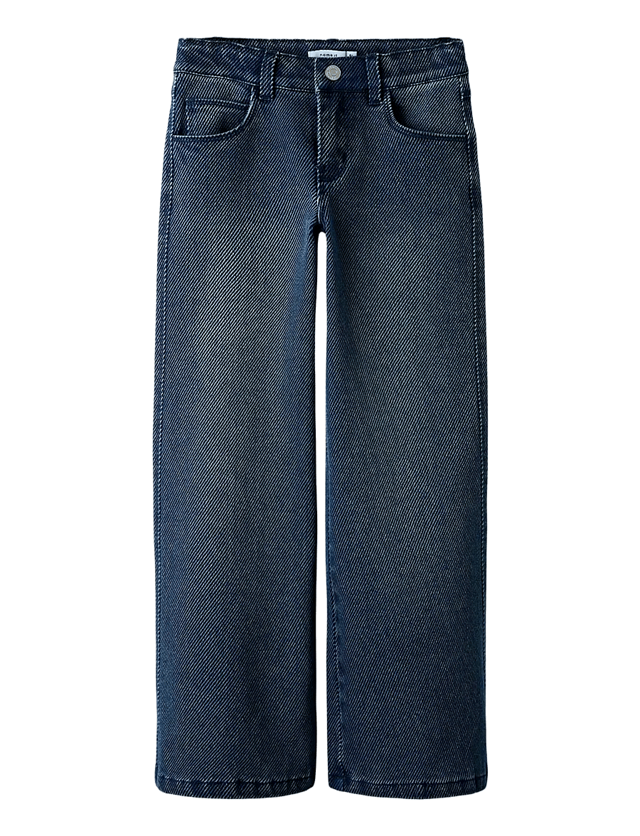 name it - NKFSALLI X-WIDE JEANS 4041-VR L - hosen mit weitem bein - dark blue denim - 1