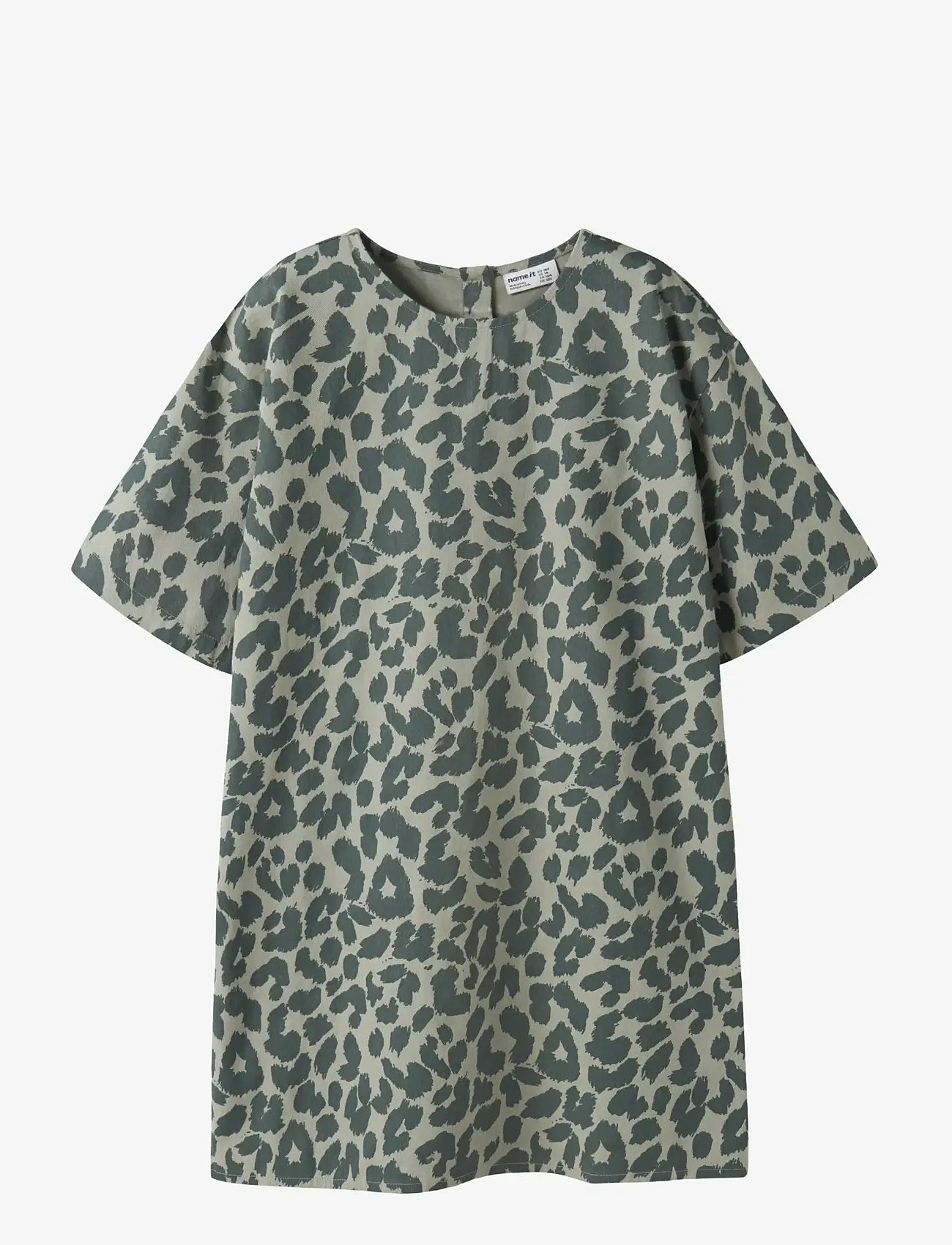 name it - NKFBELATE SS DRESS - kortærmede hverdagskjoler - shadow - 0