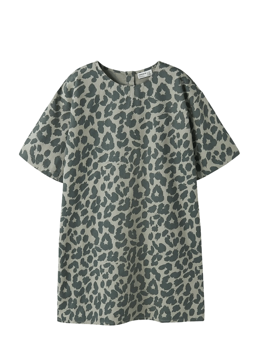 name it - NKFBELATE SS DRESS - lühikeste varrukatega vabaaja kleidid - shadow - 0