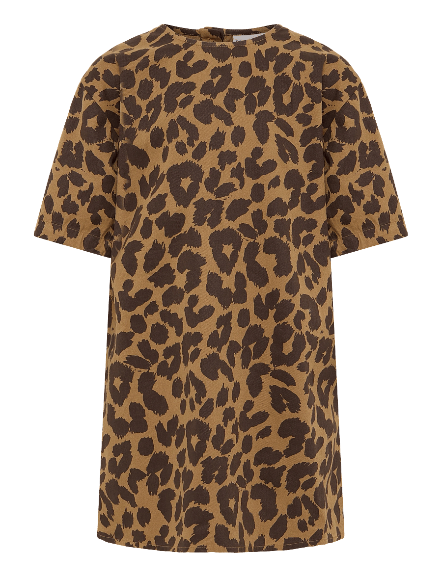 name it - NKFBELATE SS DRESS - kurzärmelige freizeitkleider - toasted coconut - 1