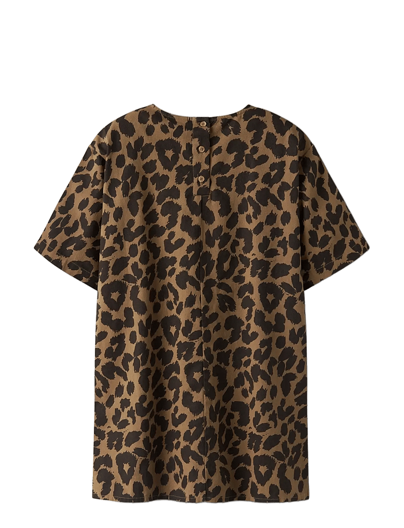 name it - NKFBELATE SS DRESS - kurzärmelige freizeitkleider - toasted coconut - 2