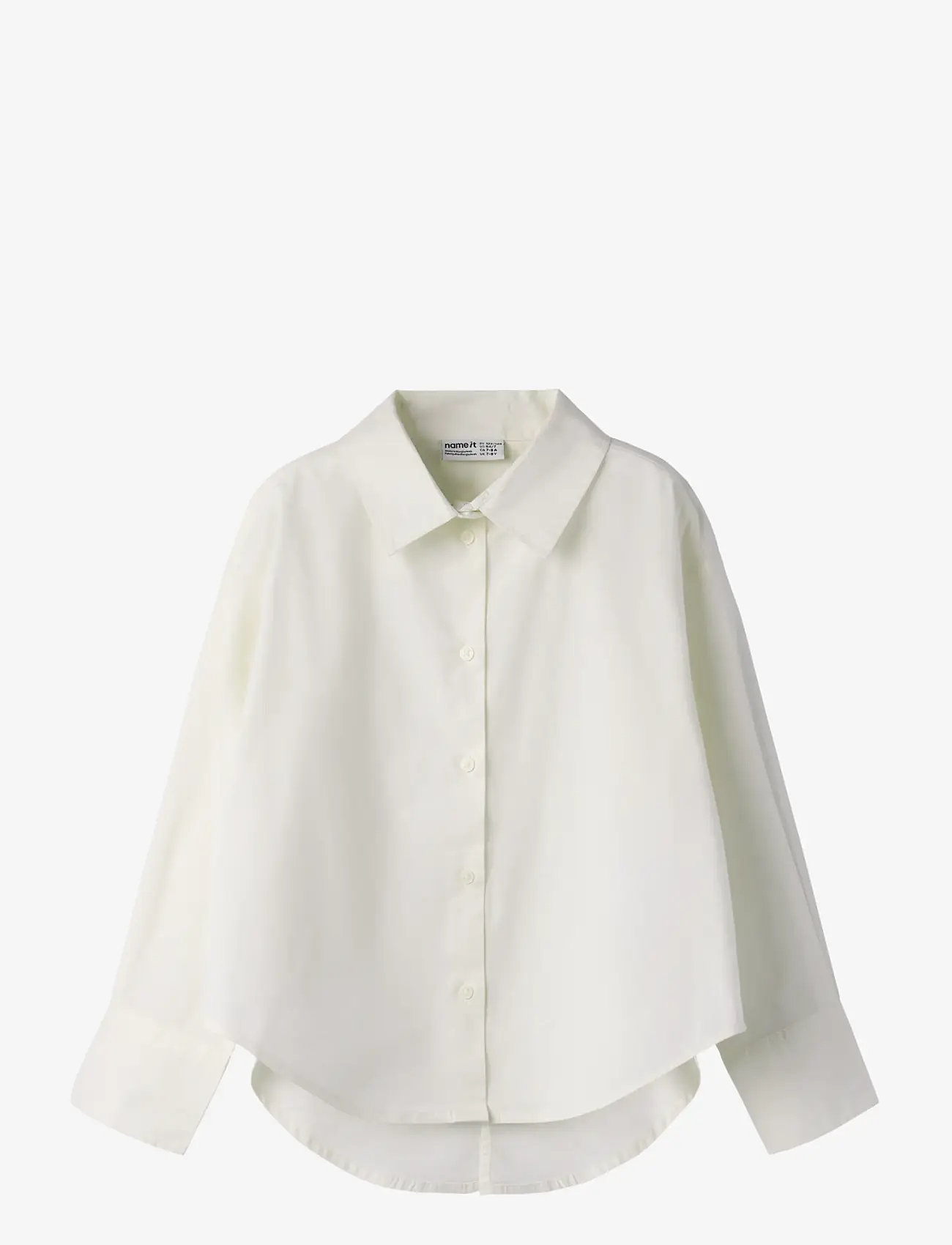 name it - NKFBINETTE LS RLX SHIRT - langærmede skjorter - cloud dancer - 1