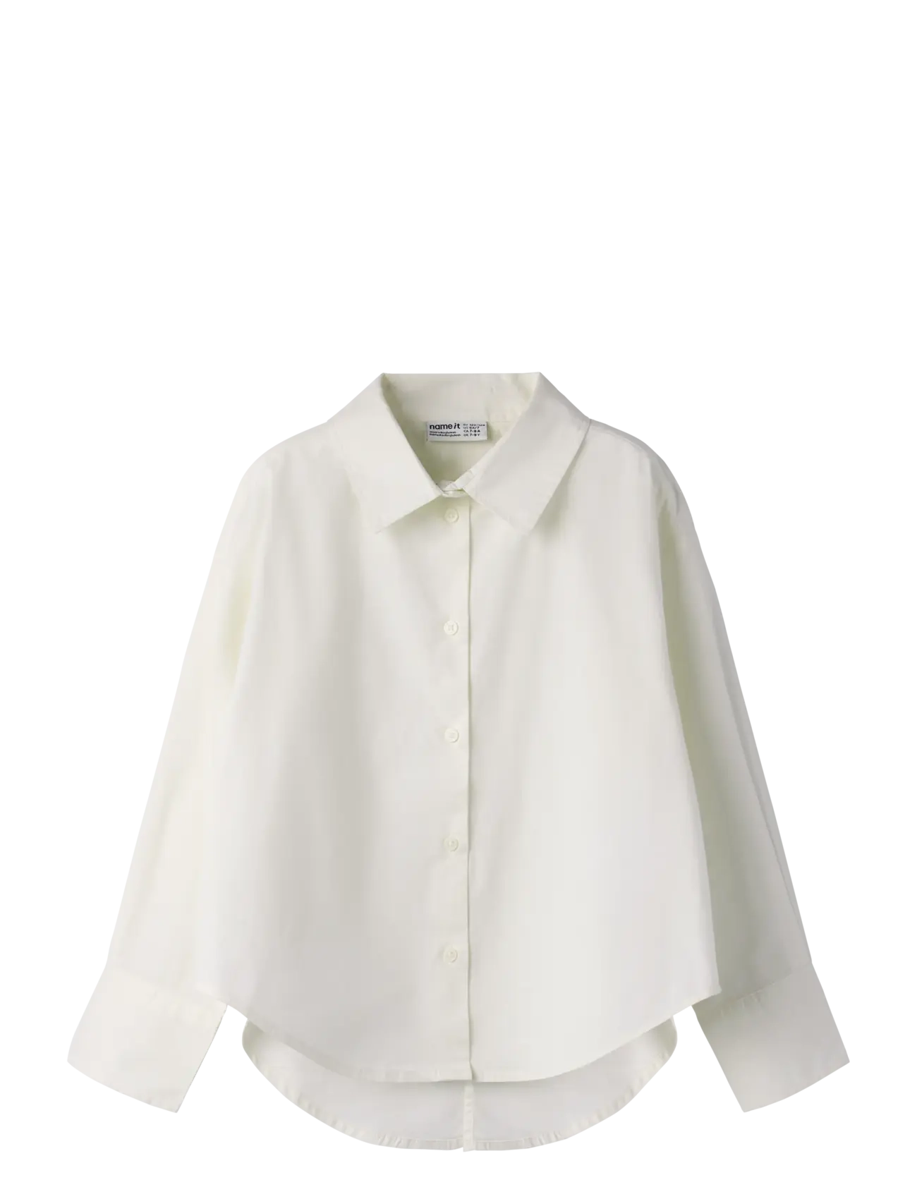 name it NKFBINETTE LS RLX SHIRT - Skjorter - CLOUD DANCER / cream