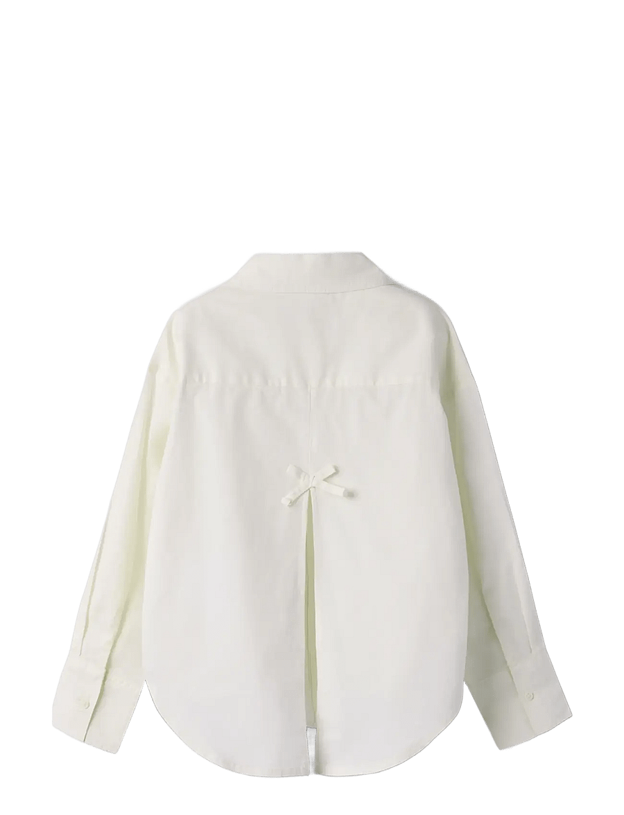name it - NKFBINETTE LS RLX SHIRT - långärmade skjortor - cloud dancer - 2