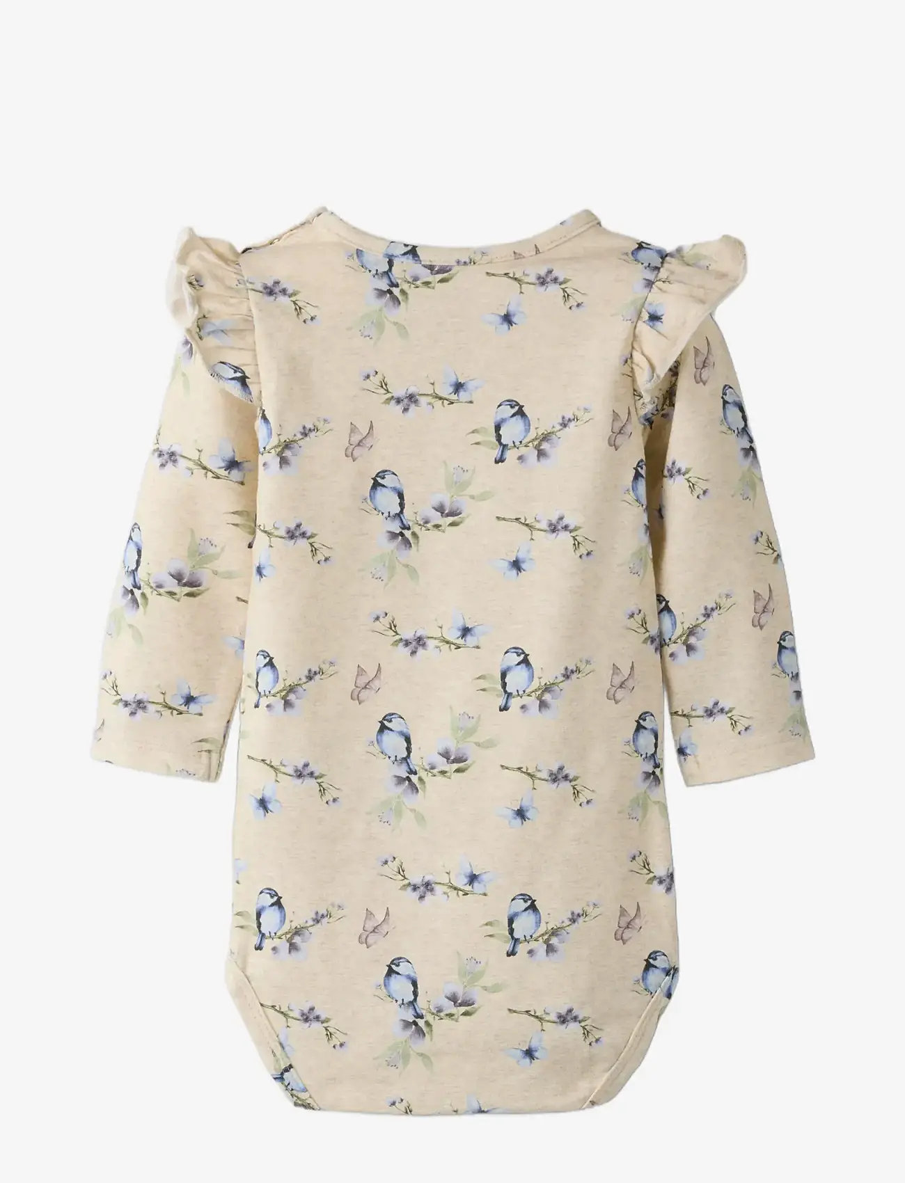 name it - NBFBETTY LS BODY - langærmede bodyer - peyote melange - 2