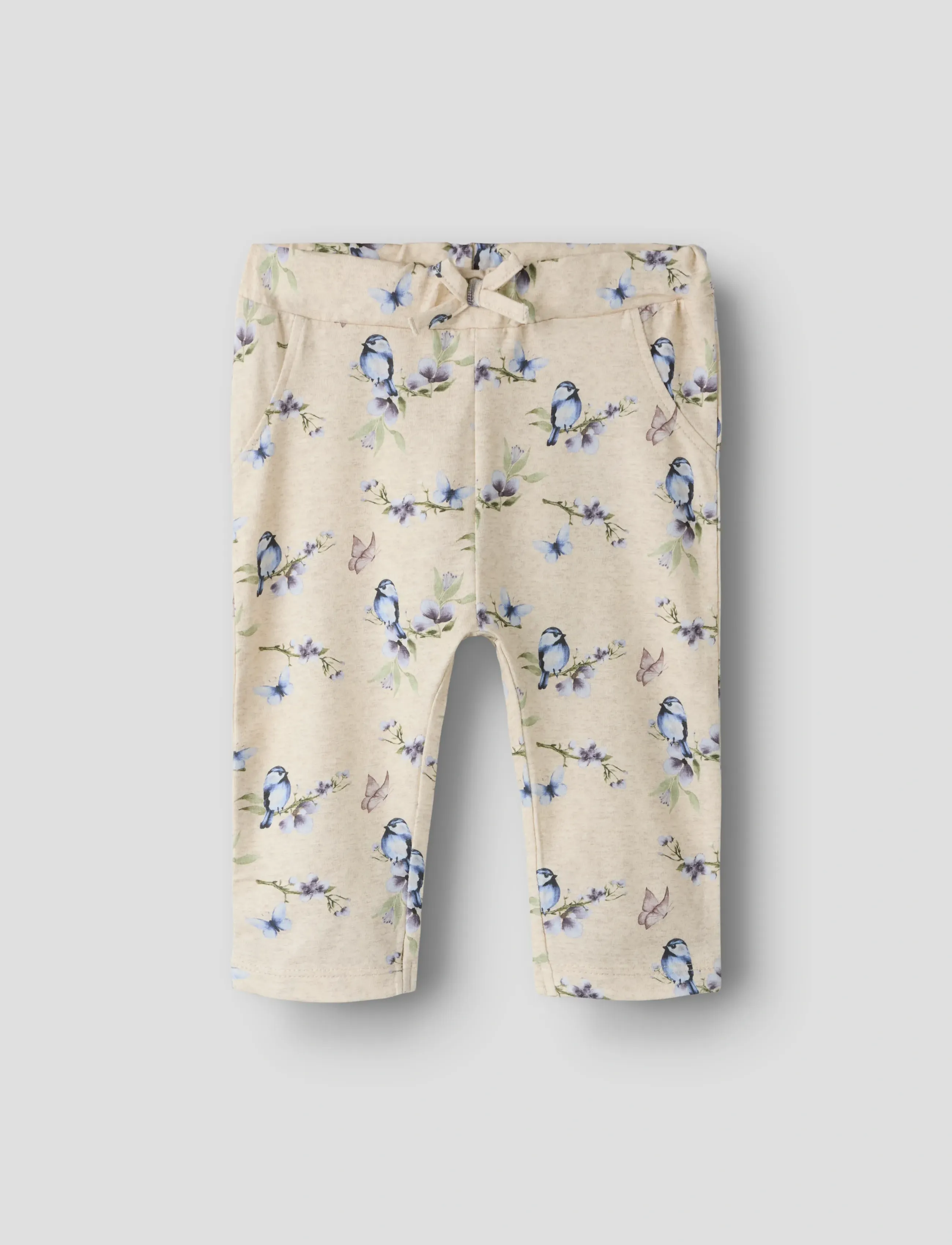 name it Nbfbetty Pant, Børn, Baby Print Bukser, Cream, Str: 56