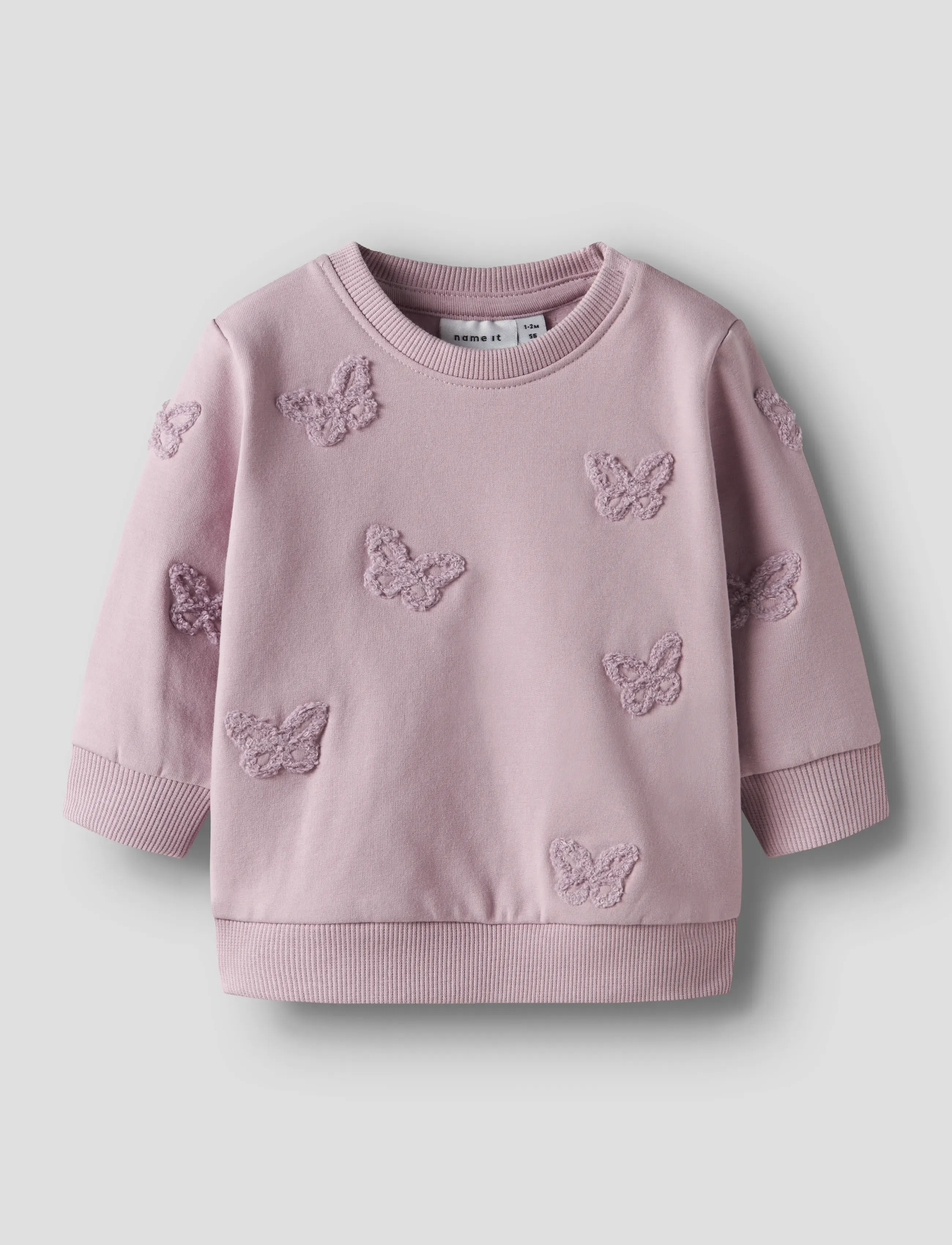 name it NBFBETINA LS SWEAT BRU - Överdelar - DAWN PINK / pink/rose