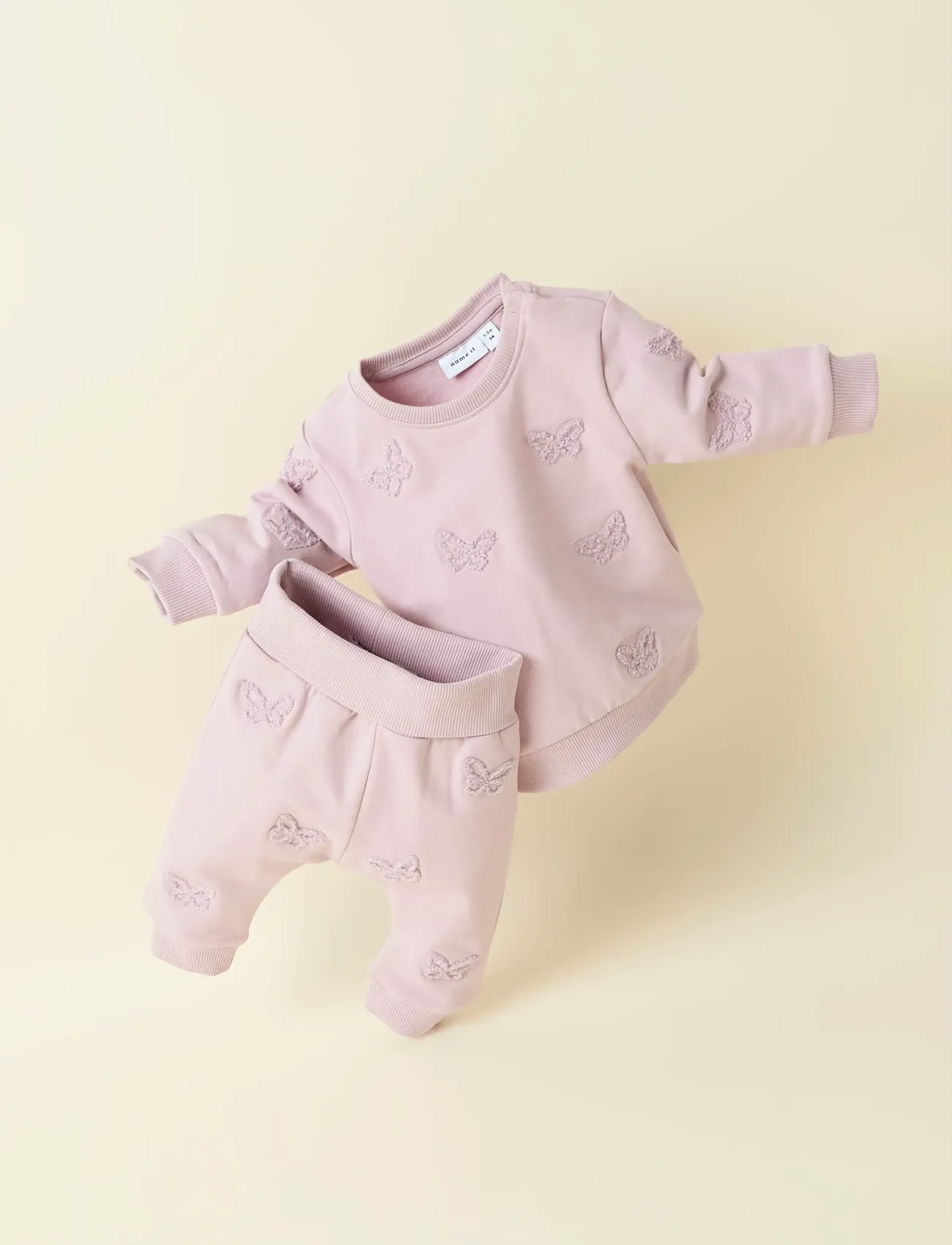 name it - NBFBETINA LS SWEAT BRU - sweatshirts - dawn pink - 4