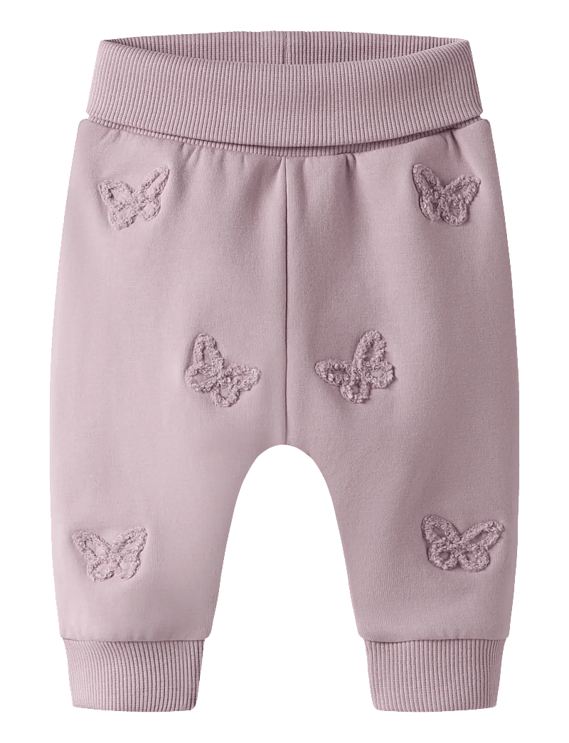 name it - NBFBETINA SWEAT PANT BRU - mjukisbyxor - dawn pink - 1